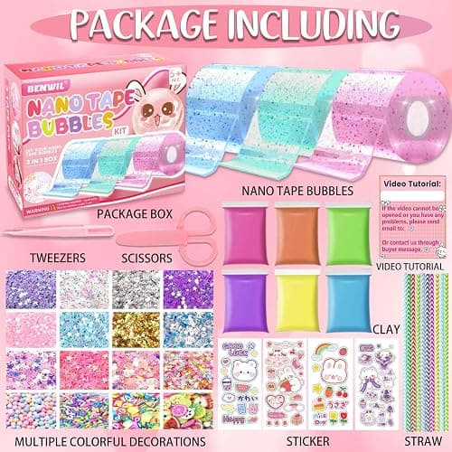 Nano Tape Bubble Kit for Kids, Squishy Making Maker Kit, Birthday Gifts for 4 5 6 7 8 9 10 Year Old Girls Girl, Kids Toys for Girls 4-6 6-8 8-10 10-12 thumbnail 2
