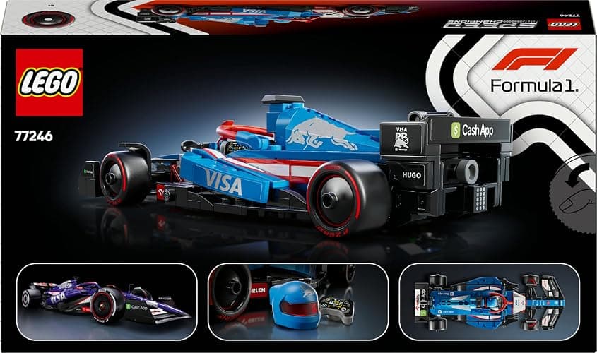 LEGO Speed Champions Visa Cash App RB VCARB 01 F1 Rennauto - Bauset mit Formel 1 Minifigur zum Sammeln - baubares Modell und Sammlerstück - Geschenk für Erwachsene und Motorsportfans 77246 thumbnail 9