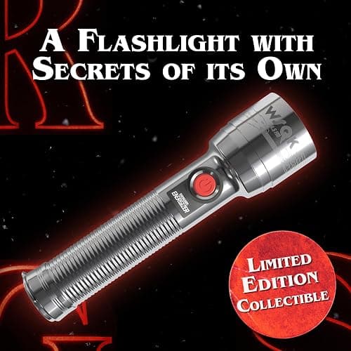 Energizer Stranger Things Squawk Retro LED Flashlight, Water Resistant and Drop Tested Camping Flashlight, Limited Edition, 250 Lumens thumbnail 3