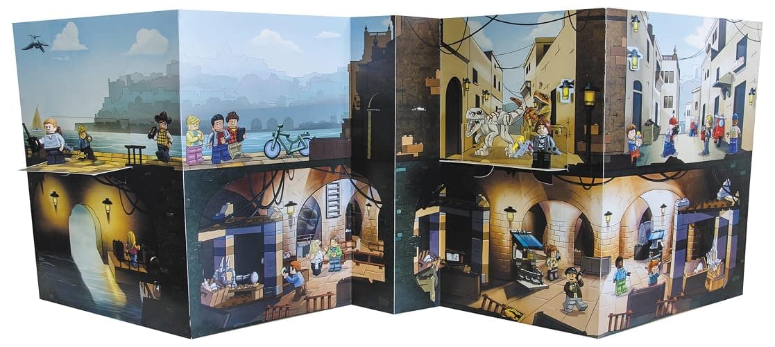 LEGO® Jurassic World™ Owen VS. Delacourt: Activity Book with Fun Facts, Pop-Up Play Scene, and 2 LEGO(R) Minifigures to Inspire Imagination and Creativity! thumbnail 6