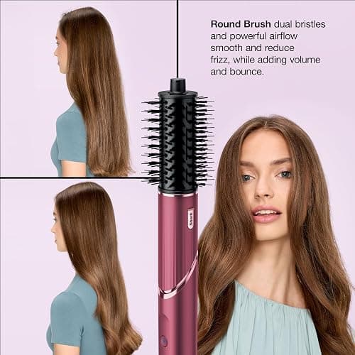 Shark FlexStyle | Air Multi-Styler & Drying System | Hair Dryer Brush for Blowouts with Coanda Auto- Wrap Curlers, Round & Paddle Brush, Diffuser & Concentrator Attachment | Black Cherry | HD457CR thumbnail 3