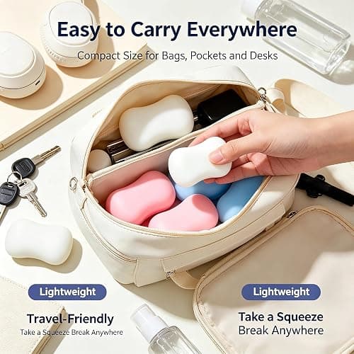 Crunchy Soap Squishy , Sensory Squeeze Stress Relief Fidget Gift for Daily Relaxation(Pink) thumbnail 4
