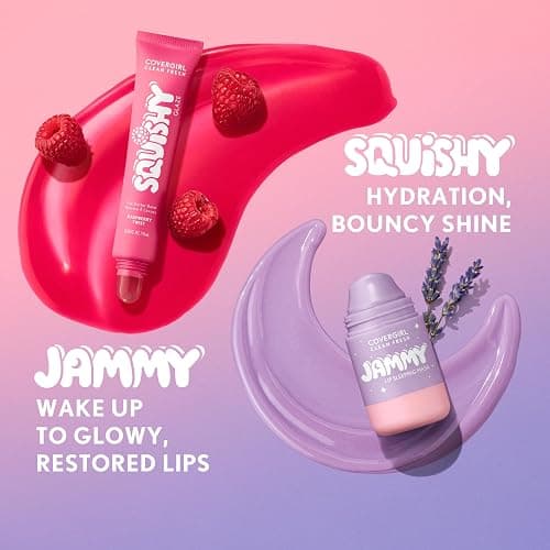 COVERGIRL Clean Fresh Squishy Glaze Lip Butter Balm, Flavored, Non-Sticky, with Vitamin E & Shea Butter – 140 Toasted Vanilla (Sheer Beige) thumbnail 8