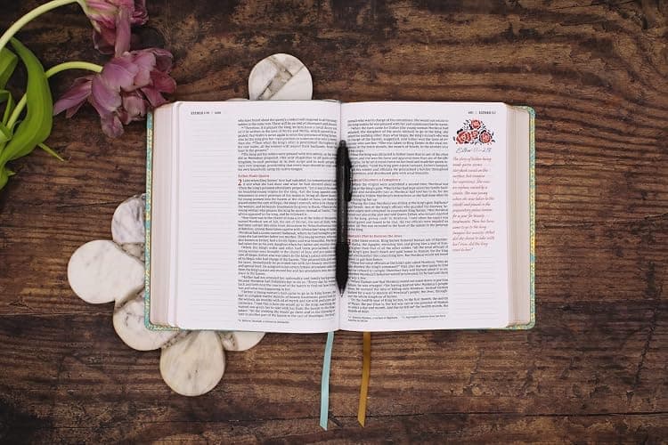 NIV, Journal the Word Bible for Women (Perfect for Note-Taking), Leathersoft, Teal, Red Letter, Comfort Print: 500+ Prompts to Encourage Journaling and Reflection thumbnail 7