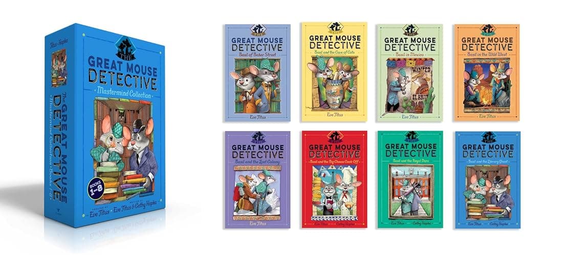 The Great Mouse Detective Mastermind Collection Books 1-8 (Boxed Set): Basil of Baker Street; Basil and the Cave of Cats; Basil in Mexico; Basil in ... the Royal Dare; Basil and the Library Ghost thumbnail 2