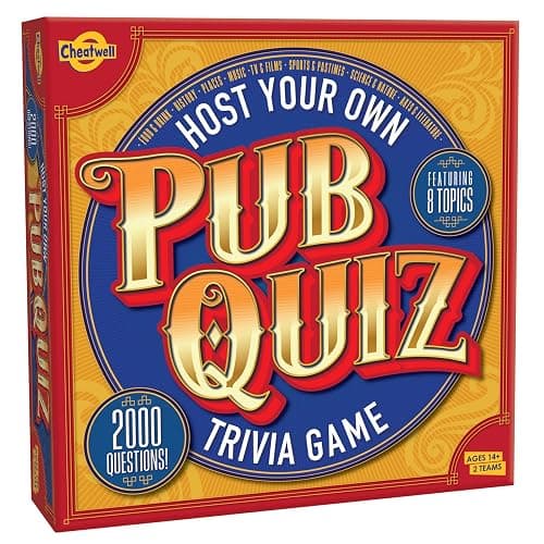 Cheatwell Games Host Your Own Quiz - Team Game With 2000 Trivia Questions Written For British Quizzers - With Score Chart, Answer Pads & Pencils, ages 14+ - Image 1