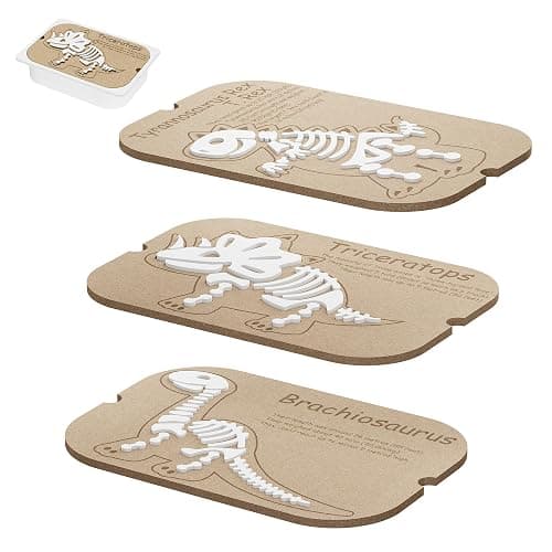 Ogears Sensory Table Flisat Trofast Inserts Dinosaurs Puzzle Set of 3 Pieces - Image 1