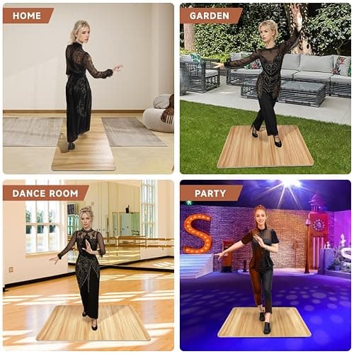 Besutosera Tap Board for Tap Dancing Portable Tap Dance Board - Ideal for Dancers Home & Outdoor, Portable Stage Platform, Versatile Dance Floor Tiles - Pro-Quality Tap Dancing Practice Board thumbnail 6