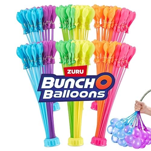 Bunch O Balloons Tropical Party (6 Pack) by ZURU, 200+ Rapid-Filling Self-Sealing Tropical Colored Water Balloons for Outdoor Family, Friends, Children Summer Fun (6 Pack) - Tropical - Image 1