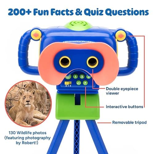 Educational Insights GeoSafari® Jr. Talking Wildlife Camera™ Featuring Robert Irwin - Preschool Science Toys for Little Kids, Toddler STEM Toys, Gifts for Boys & Girls Ages 4+ thumbnail 5