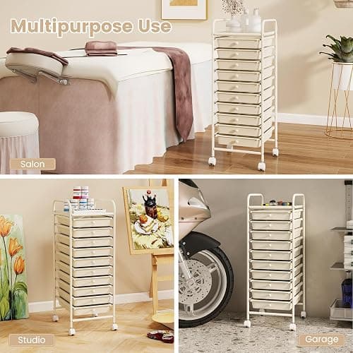 10 Drawer Rolling Cart thumbnail 7