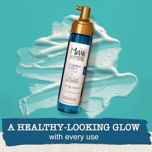 Maui Moisture Flexible Hold + Coconut Milk Curl Foam Mousse, for Curly Hair Styling, No Drying Alcohols, Parabens or Silicone, 8.5oz | for Curly Hair Styling thumbnail 2