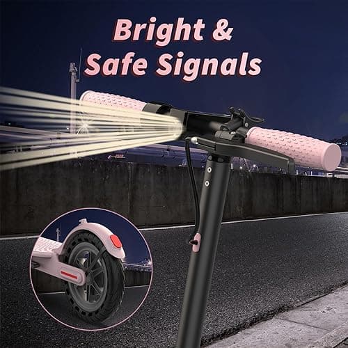 Roinside Electric Scooter - 8.5"/10'' Solid Tires, 350W/500W Motor, Up to 19-22MPH and 21-24Miles Long-Range Portable Commuting Scooter for Adults with Double Braking System and App thumbnail 5