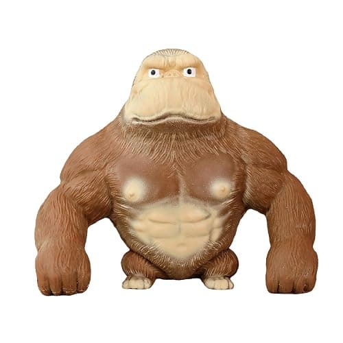 SK MISS Stretchy Gorilla Toy, Stress Relief Toys, Squeeze Orangutan Monkey Figure Toys, Decompress and Stretch Stress Gorilla for Kids Adults - Image 1
