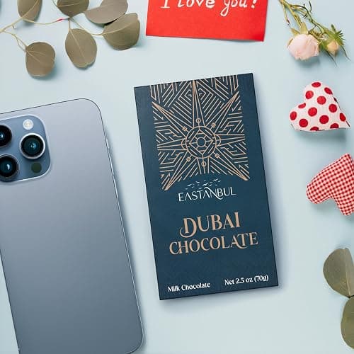 Eastanbul Dubai Chocolate Bar Pistachio, 2.5oz Mini Treat, Premium Pistachio Dubai Chocolate Bar, Viral Candy with Shredded Phyllo Dough, Knafeh, Gift Box thumbnail 5