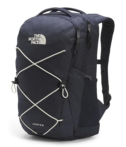 The North Face Jester Everyday Laptop Backpack - Commuter Daypack, Water Repellent, Laptop Sleeve, Aviator Navy Light Heather/Vintage White-NPF, One Size thumbnail 2