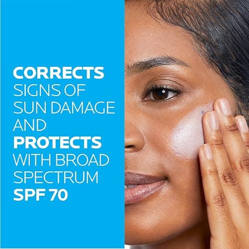 La Roche-Posay Anthelios UV Correct Sunscreen Moisturizer SPF 70, Daily Anti-Aging Face Moisturizer with Niacinamide to Even Skin Tone & Fine Lines, Sun Protection for Sensitive Skin thumbnail 5