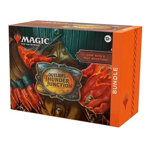 Bundle Magic: The Gathering Les Hors-la-Loi de Croisetonnerre : 9 boosters de Jeu, 30 Cartes de Terrain + Accessoires exclusifs (Version Anglaise) - Image 1