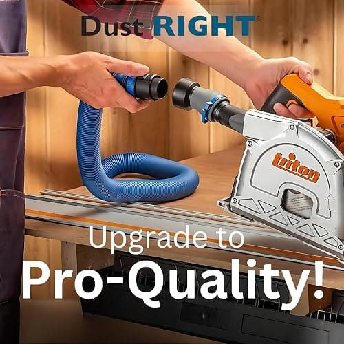 Dust Right Flexiport Power Tool Hose Kit - 3 To 12' Expandable Hose & 4 FlexiPorts - Lightweight Dust Collectors for Woodworking Power Tools - Collector Hose for Shop Vacuums, Table Saw & More thumbnail 5