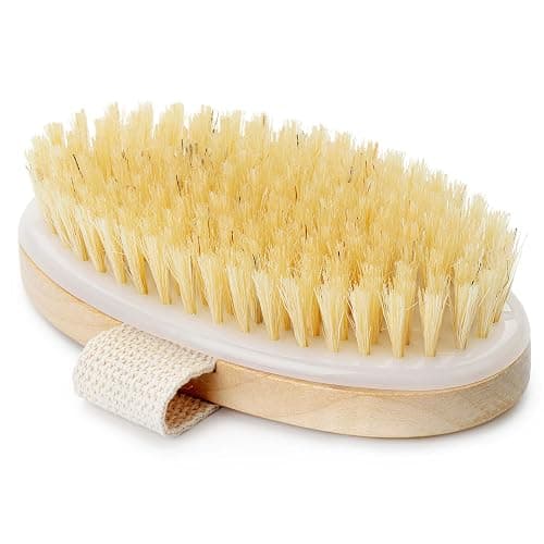 Dry Brushing Body Brush - Best for Exfoliating Dry Skin, Lymphatic Drainage and Cellulite Treatment - Organic Spa Exfoliator and Massage Scrub Brush with Natural Boar Bristles (Oval) thumbnail 8