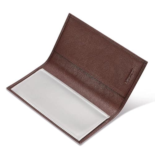 HISCOW Minimalist Checkbook Cover - Full Grain Leather thumbnail 5