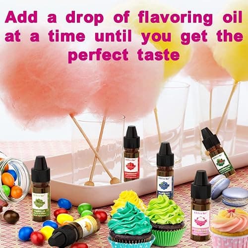 Food Flavoring Oil - Concentrated Candy Flavors, 6 Liquid Lip Gloss Flavoring Oil, Cotton Candy Pineapple Flavor Oil for Baking, Cooking, Drinks, Water & Oil Soluble - 0.25 Fl Oz thumbnail 5