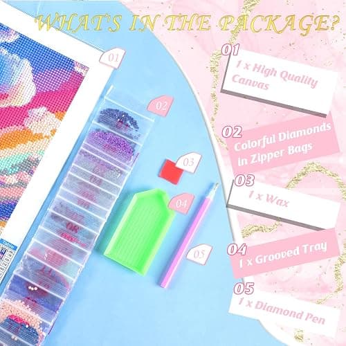 UIBDVKS Cute Watercolor Corgi 5D Diamond Painting Kits for Adults Beginner, DIY Dog Diamond Art for Home Wall Decor Gifts, Full Drill Round Gem Art 12x16inch thumbnail 6