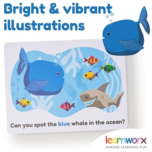 Color Flashcards for Toddlers - 44 Flash Cards to Help Learn Colors & Words - Thick Learning Cards - Includes Simple & Advanced Colors thumbnail 7