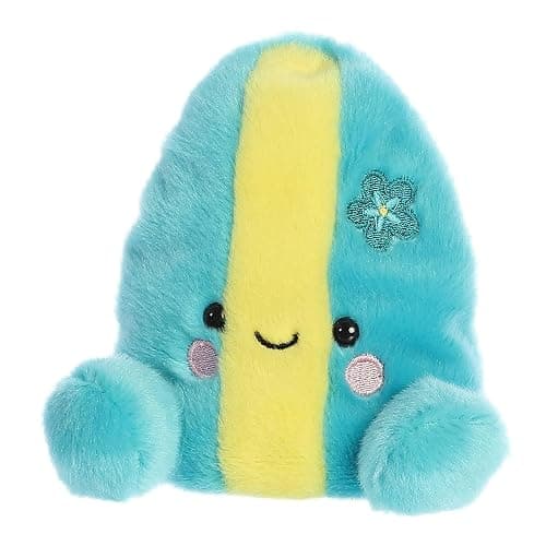 Aurora® Adorable Palm Pals™ Fynn Surfboard™ Stuffed Animal - Fun Collectible Plush for Kids and Adult Collectors - Perfect for Decorating Rooms and Birthday Gifts - Blue 5 Inches thumbnail 5