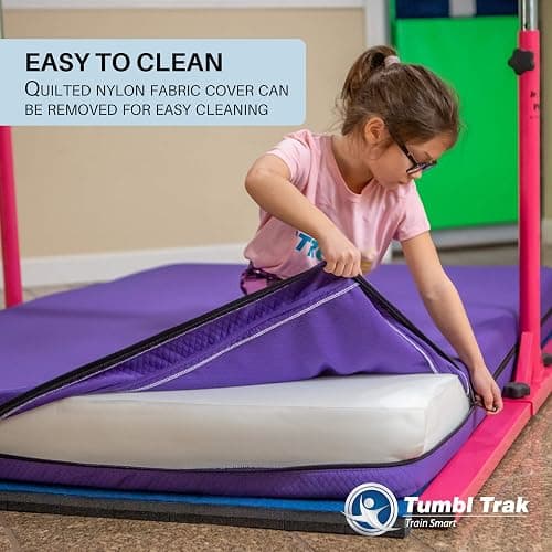 Tumbl Trak Home Practice Mat, 4 ft x 6 ft x 6 in, Soft Pillow Mat, Thick Gymnastics Landing Mat for Home thumbnail 5