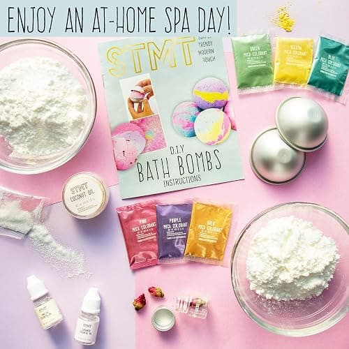 STMT D.I.Y. Bath Bomb Kit, STMT Kits for Girls, Bath Bomb Mold, Spa Kit for Kids, Bath Crumbles, Ages - 6+, 1 Count (Pack of 1), Green - Green thumbnail 3