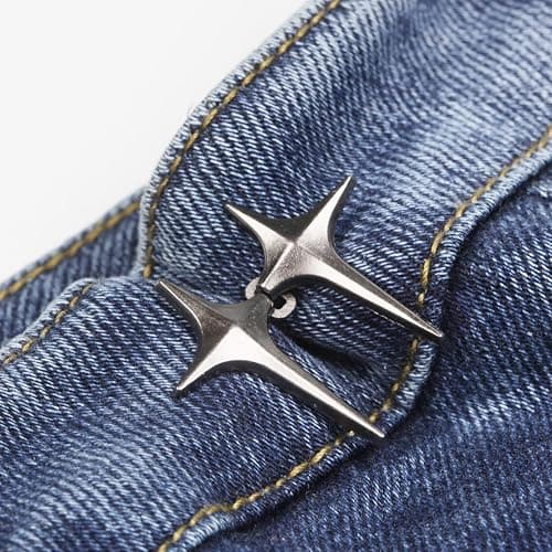 Pant Waist Tightener Adjustable Jeans Button Pin for Waist Pants Clips to Tighten Waist No Sew Detachable Make Jeans Waist Smaller 4 Sets Jean Buttons for Loose Jeans Instant Pants Button Tightener thumbnail 6