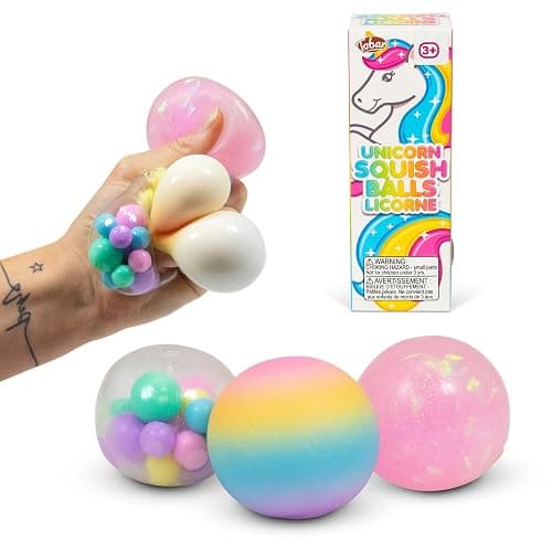 Tobar SCRUNCHEMS Unicorn Squeeze Balls, Pack of 3, Great Stress Ball thumbnail 2