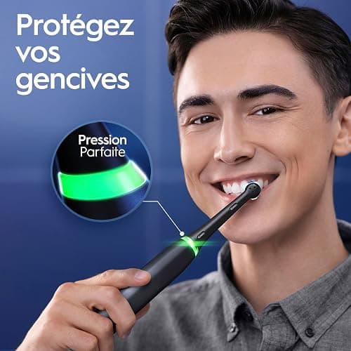 Oral-B iO6 Electric Toothbrush, for a Deep Clean and Whiter Teeth, Black, iO Series 6 with 1 Toothbrush, 1 Brush Head, and 1 Travel Case thumbnail 11