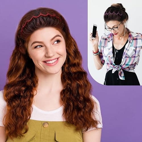 Duufin 12 Pieces Plastic Zig Zag Headbands with Teeth Sharks Tooth Headband Wave Comb Non Slip Headband Colorful Teeth Headbands for Girls and Women thumbnail 6