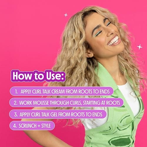 Not Your Mother's Curl Talk Kit, 9.7 fl.oz Defining Cream, 9.7 fl.oz Frizz Control Styling Gel & 7 oz Activating Mousse | Defining Cream, Frizz Control Gel, & Activating Mousse - 9.7 oz Each - Maximize Definition & Control Frizz - Citrus Jasmine thumbnail 7