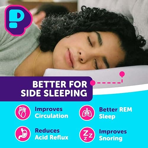 Pillow Cube Side Cube - 5" Cube Pillows for Side Sleepers, Cooling Memory Foam Pillows for Neck and Shoulder Pain - King, Queen, Twin 24"x12"x5" thumbnail 4