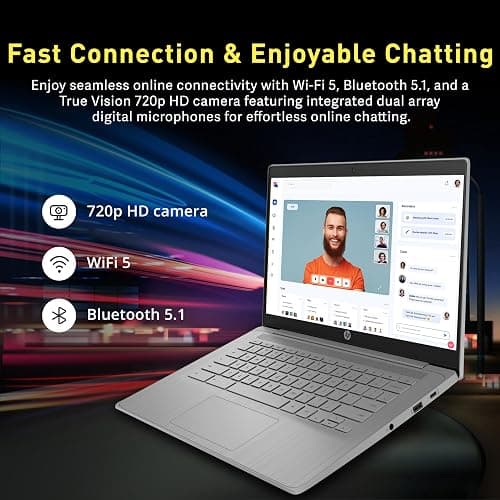 HP Chromebook 14" HD Laptop for Business & Students, Intel Celeron N4120, 4GB LPDDR4, 576GB Storage(64GB eMMC+512GB Docking Station), UHD Graphics, Webcam, Long Battery Life, Chrome OS, Modern Gray thumbnail 5