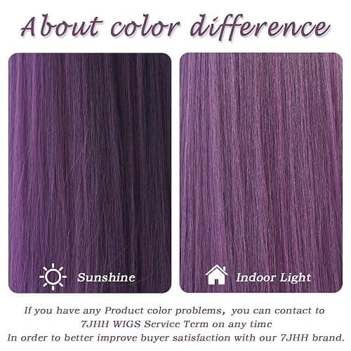 7JHH WIGS Blonde Wig With Bang For Women Long Straight Blonde Wig Synthetic Wig For Girl Emo Cosplay And Daily Use（23" Blonde - AA Blonde wig thumbnail 7