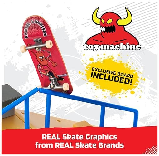 Tech Deck, Jump N’ Grind X-Connect Park Creator, Customizable and Buildable Ramp Set with Exclusive Fingerboard, Kids Toy for Ages 6 and up thumbnail 2