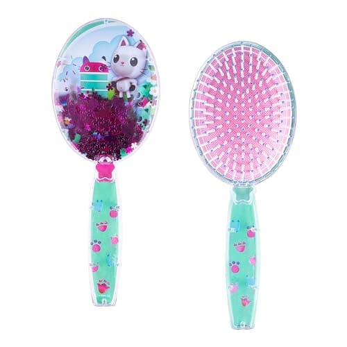 Gabby's Dollhouse Hair Brush with Magical Sparkling Stars Confetti HairBrush - Kids Ages 3+ - Image 1