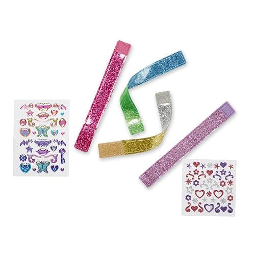 Melissa & Doug Design-Your-Own Bracelets with 100+ Sparkle Gem & Glitter Stickers, Kids Snap Bracelets, Stickers & Jewelry Crafts, Preschool Toys for Girls & Boys Ages 4+ thumbnail 4