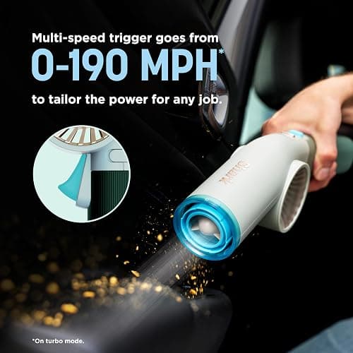 NEW Shark BlastBoss — All-in-One Air Blasting System with BlastBroom, Precision Nozzle, Extension Wand, Indoor/Outdoor Cleaning, 0-190 MPH, Cordless Handheld Blower, Rechargeable, Charcoal, AB2111 thumbnail 3