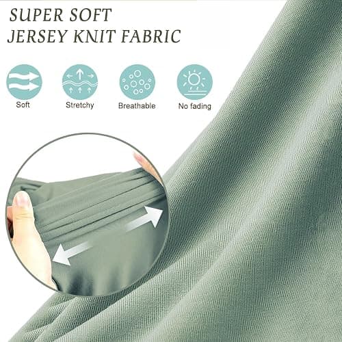 OWLOWLA Newborn Swaddle Set Stretchy Swaddle Blankets for Newborns 0-6month | Soft Breathable Fabric,Baby Swaddle Set Size 32"x32",Baby Receiving Blanket for Boys Girls,Olive thumbnail 3