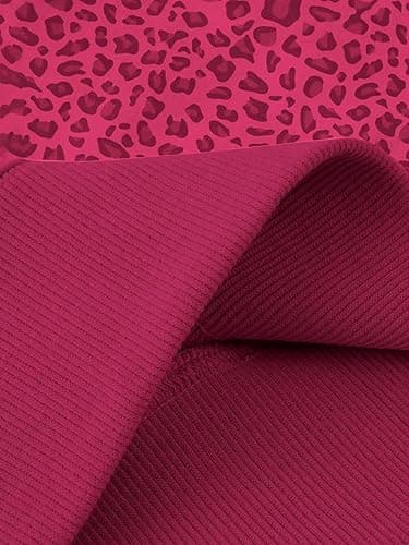 RoseSeek red leopard print hoodie  thumbnail 4