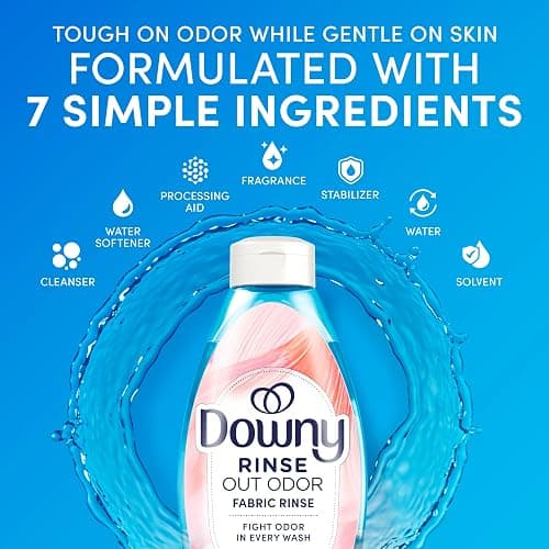 Downy Rinse Laundry Odor Remover, Spring Breeze Scent, 48 FL OZ, Fabric Softener and Laundry Odor Removal Rinse thumbnail 6