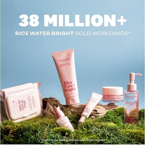 The Face Shop Rice Water Bright Foaming Facial Cleanser with Ceramide, Gentle Face Wash for Hydrating & Moisturizing, Vegan Face Cleanser, Makeup Remover, Korean Skin Care for All Skin Types, 150ml thumbnail 9