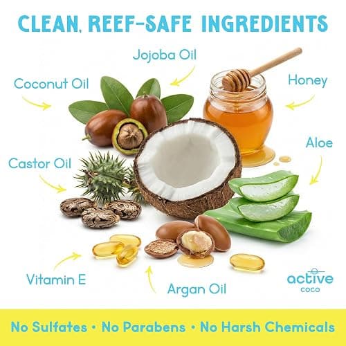 Pre-Swim Hair Protection Spray – Chlorine, Salt Water & Sauna for Swimmers - Coconut Oil, Jojoba, Aloe Vera & Vitamin E Leave-In Conditioner - Protects Color-Treated & Dry Hair, Made in USA thumbnail 3