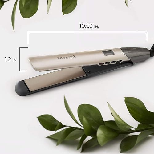 Remington S8A900 Pro 1” Flat Iron with Color Care Heat Control Sensing Technology and Ceramic Color-Lock Coated Plates, Straighten Color Treated Hair While Protecting from Damage and Fading thumbnail 7