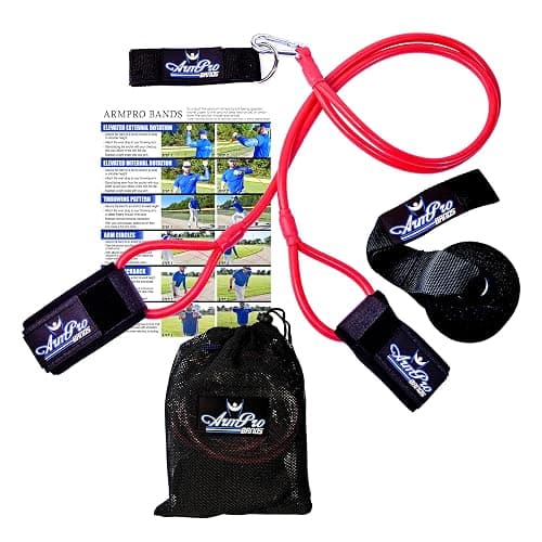 Kinetic Bands Arm Pro Bands Baseball Softball Resistance Training Bands - Arm Strength, Pitching and Conditioning Equipment, Available in 3 Levels (Youth, Advanced, Elite), Anchor Strap, Door Mount - Image 1